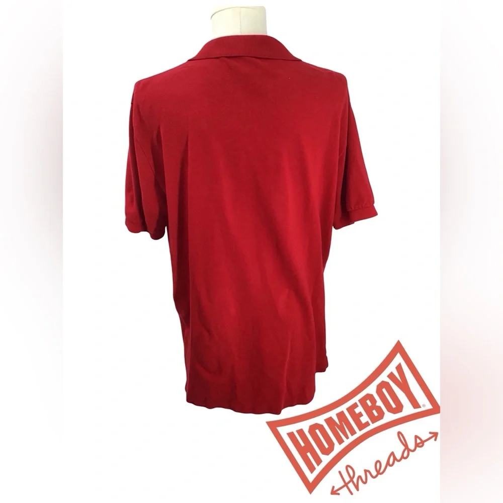 Polo by Ralph Lauren Men's Red Polo Shirt Size XL